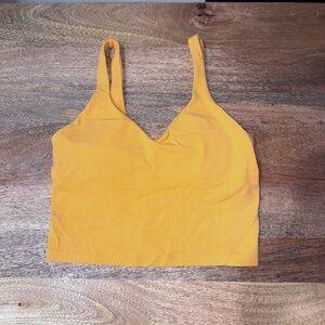 Lululemon bright orange tank top